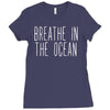 breath in the ocean Ladies Fitted T-Shirt