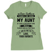 Dear Auntie, Thanks For Being My Aunt Ladies Fitted T-Shirt