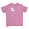 unicorn scooting on the floor Youth Tee