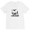 i iz on your shirt funny lolcat geek nerd tee cat s 3xl V-Neck Tee