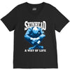 skinhead a way of life blue ideal birthday gift present. V-Neck Tee