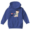 Cute Baby Painter's Dad Love Youth Hoodie