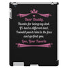 Dear Daddy, Thanks for Being my Dad Baby Boy Letter to Father iPad 3 and 4 Case