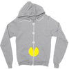 funny 80s pacman 'eating buttons' Zipper Hoodie