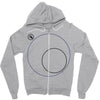 Outside Circle Zipper Hoodie