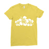 hawaiian flower Ladies Fitted T-Shirt