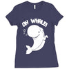 oh whale! Ladies Fitted T-Shirt