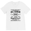 legends were born in october genuıne 1996 qualıty one kind of aged l V-Neck Tee
