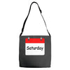 title of day of the week saturday day of the week Adjustable Strap Totes