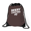 beery christmas hops drinking beer funny Drawstring Bags