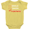 Too Busy Playing Fortnite Baby Bodysuit