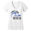 I Don't Care How Many Miles Per Gallon Women's V-Neck T-Shirt