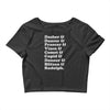 reindeer names Crop Top