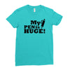huge pen Ladies Fitted T-Shirt