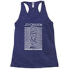 joy division unknown pleasures rock band Racerback Tank
