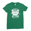 sloth's gym Ladies Fitted T-Shirt