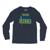 i bleed blue and green Long Sleeve Shirts