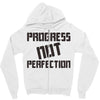 progress not perfection Zipper Hoodie