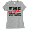 top secret Ladies Fitted T-Shirt