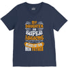 My Daughter Super Awesome Father V-Neck Tee