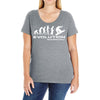 evolution of snowboarding funny Ladies Curvy T-Shirt