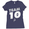 team 10  silver Ladies Fitted T-Shirt