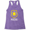 super secret police Racerback Tank