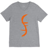 helix of heroes funny retro sci fi superhero symbol cool logo V-Neck Tee
