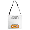 Waiting for Player 3 Gamer Adjustable Strap Totes