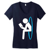 portal 2 dump Women's V-Neck T-Shirt