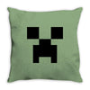 creeper face Throw Pillow