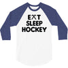 eat sleeo hockey 3/4 Sleeve Shirt