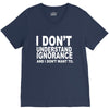 i don't ignorance V-Neck Tee