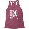 new year, new me running fitness Racerback Tank