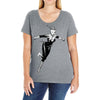 captain marvel 8 Ladies Curvy T-Shirt