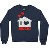 new i love house Crewneck Sweatshirt
