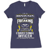 proud dad freaking Ladies Fitted T-Shirt