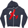 pilot flieger airplane flugzeug extra300 rc flyer Zipper Hoodie