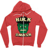 hulk smash Zipper Hoodie