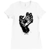 screaming hand werewolf Ladies Fitted T-Shirt