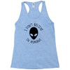 i don't believe in humans Racerback Tank