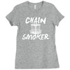 chain smoker disc Ladies Fitted T-Shirt