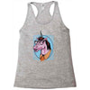 unicorn nerd graphic Racerback Tank
