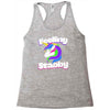 feeling stabby Racerback Tank