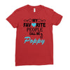 my favorite people call me poppy Ladies Fitted T-Shirt