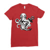 pirate octopus Ladies Fitted T-Shirt
