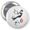 unicorn and human best friends Pin-back button