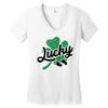 Lucky Irish Baby Women's V-Neck T-Shirt