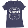 cannabis 420 Ladies Fitted T-Shirt