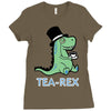 tee rex Ladies Fitted T-Shirt